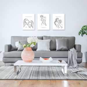 Lot de 3 impressions d'art Madeleine, collection Line-Art - Product Image 3