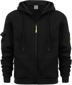 2025 nouveauté hiver hommes haute qualité fermeture éclair sweats à capuche personnalisable solide Design uni teint Sublimation transfert impression - Product Image 4