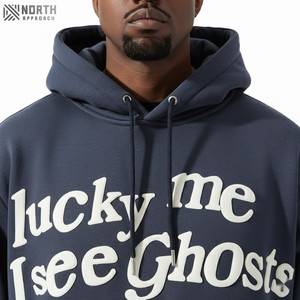 Sweat à capuche Oem surdimensionné personnalisé Fabricants 500 Gsm Logo personnalisé Fournisseurs de sweats à capuche 100% Coton Réversible 500 Gsm Hoodie - Product Image 4