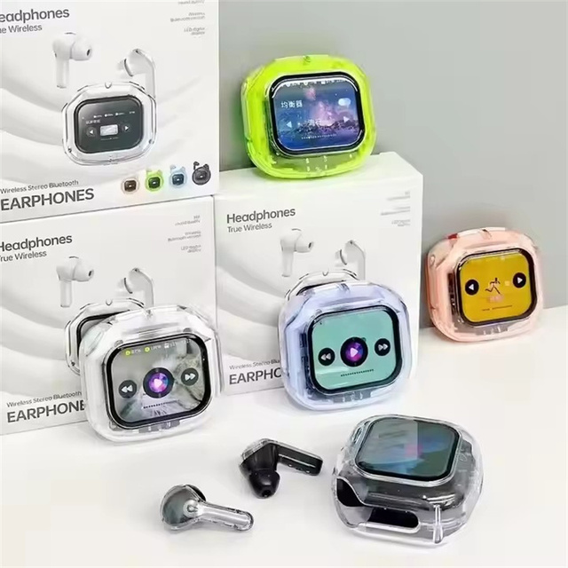 Ultrapods Max Wireless Earbuds Active Noise Cancelling AI Translation A9Pro A11Pro TWS Air39 LCD Display Touch Screen Earphone