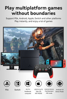 Control de Juego Inalámbrico SZZR P06 con Macro Programación, Compatible con Slim/Pro/PC 360, Doble Vibración, Movimiento de 6 Ejes, Compatible con Móviles
