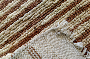 ผ้าแจ็คการ์ดกันลื่นพรมป่านทำมือพรมปูพื้นสำหรับห้องนอนทางเข้าบ้านกันรอยเปื้อน - Product Image 4