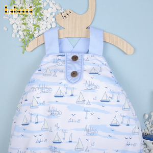 Saiboat Customized Handmade Embroidery Printed Baby Boys Winter Luxury Spandex Cotton Rompers Button Closure OEM ODM BB2892 - Product Image 4