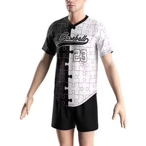 Uniformes de baseball personnalisés grande taille, très demandés, 100% polyester, tissu respirant en maille, séchage rapide et antibactérien - Product Image 6