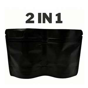 Bolsa Exótica 2 en 1 de Doble Mylar, con Cierre Hermético, Forma Recortada, a Prueba de Olores, con Doble Cámara y Cierre Ziplock para Dulces - Product Image 5