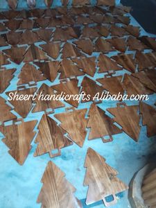 Ensemble de Noël tendance par sublimation Arbre Étoiles et ornements Vente à chaud Décorations de sapin de Noël Nouvelles étoiles de fête - Product Image 2