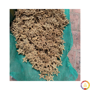 Ornements de vacances de Noël en rotin fait à la main arbre en osier écologique naturel suspendu au Vietnam - Product Image 4