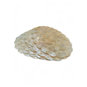 Modern Natural Oval Capiz <b>Placemat</b> Designed for Simple <b>Dining</b> <b>Table</b> Decor and Home Styling From Vietnam - Product Image 2