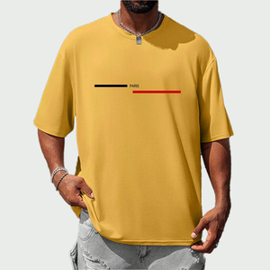 Nouveau Design 100% coton Jogging Gym t-shirt coupe ample lavage à l'acide équipage Fitness hommes manches courtes surdimensionné t-shirt Style formel - Product Image 1