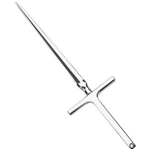 ที่เปิดตัวอักษรสีเงินทำด้วยมือทำจากโลหะขัดเงากระจกพร้อมด้ามจับเขากวางโบราณผลิตในอินเดีย - Product Image 1