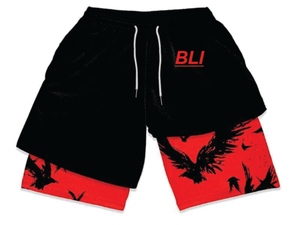 Short d'entraînement OEM 7 pouces pour hommes Logo personnalisé Double couche poches 2 1 Sports athlétiques Logo personnalisé écologique 7 pouces - Product Image 3