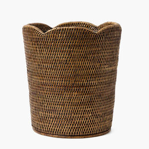 Cesta de basura plegable ecológica rectangular de bambú aceptable OEM 10-20L cesta de almacenamiento tejida Bohemia para cocina, dormitorio y baño - Product Image 4