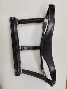 Eqestrian อานอังกฤษหนังม้าปรับได้, สายคล้องคอนุ่มทองเหลืองชุบโครเมี่ยมอุปกรณ์พิมพ์ลายดอกไม้ดีไซน์สิทธิบัตร - Product Image 4