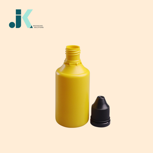 M0315บรรจุภัณฑ์พลาสติก LDPE ขวดไฮโดรเจนเปอร์ออกไซด์100มล. สีเหลืองสีขาว - Product Image 3