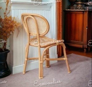 Chaise moderne fabriquée à la main en bambou naturel antique pour l'extérieur jardin patio plage parc cuisine hall salon prix de gros - Product Image 4