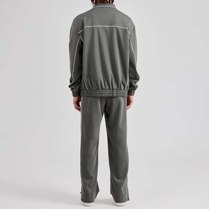 Ensemble de survêtement deux pièces pour homme, idéal pour l'entraînement et le jogging hivernal, haute qualité, 100% coton épais et écologique - Product Image 4