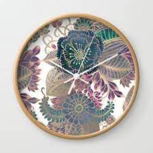 Gris et bleu couleur fantaisie Unique Designer meilleure qualité résine faite forme ronde horloge murale maison salon décoration fournitures - Product Image 4