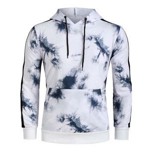 Sweat-shirt à capuche en coton et Polyester pour homme, vêtement personnalisé, Tie Dye, séchage rapide, uni, imprimé, Design Unique, vêtement de Gym, offre spéciale - Product Image 2