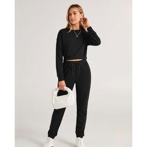 Elegante traje de Jogger para mujer, fabricante de chándal de dos piezas para adultos en diferentes colores, conjunto de chándal - Product Image 4