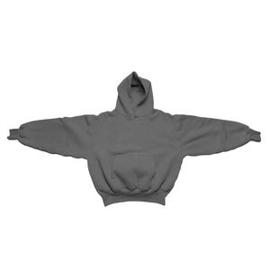Sweat à capuche 100% coton de haute qualité lourd 550gsm sans ficelle sweats à capuche polaire chandails confortables respirants avec logo personnalisé - Product Image 2