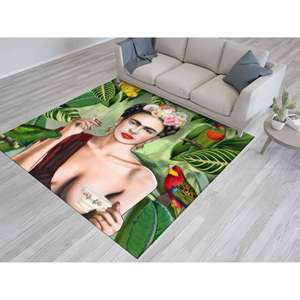 Alfombra Frida Kahlo: Alfombra Antideslizante Impresa en 3D, Alfombra Delgada No Tejida - Product Image 5