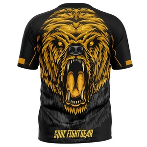Protector de compresión para mascarillas, protector de sarpullido de Mma, de manga corta personalizado, de diseño OEM - Product Image 5