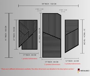 Tenture murale abstraite artisanale pour intérieurs modernes Fil de coton avec finition en bois naturel - Product Image 6