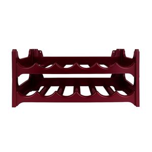 Porta Vino Rectangular de Plástico Resistente - Doble Pared - Impermeable - Ligero - Portátil - Capacidad de 4.5 Litros - Color Burdeos - Italiano - Product Image 1
