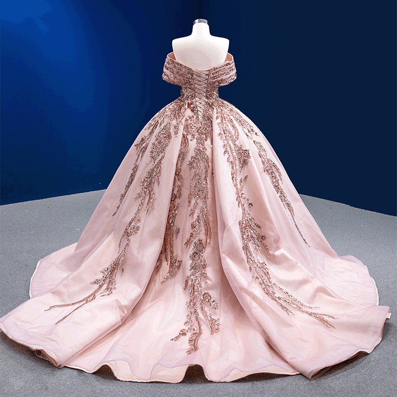 Jancember 222201 - Elegant Sequins off Shoulder Gowns