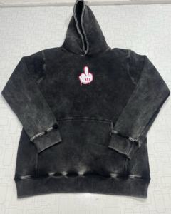 Sudadera de Alta Calidad Personalizada para Hombre, Invierno, 100% Algodón, Bordada, Impresión DTF, Estilo Holgado y Corto - Product Image 2