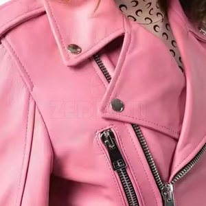 Chaqueta de cuero ligera de talla grande al por mayor para mujer, tops de punto transpirables a la moda, chaqueta de cuero al por mayor - Product Image 5