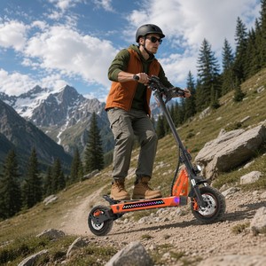 Patinete Eléctrico Plegable de Dos Ruedas, Motor de 48V 1000W, Batería de Litio de Largo Alcance (22-28 Millas), Todoterreno, Impermeable, Control por Aplicación, para Adultos - Product Image 6