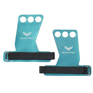 Empuñaduras de ajuste cruzado de Material de fibra de carbono con logotipo personalizado hecho en fábrica para levantamiento de pesas, gimnasio en casa, protección de manos - Product Image 3