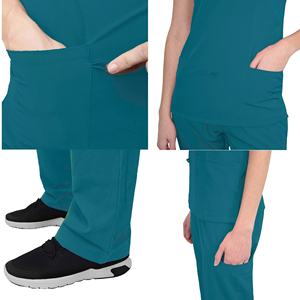 Uniformes de Hospital Personalizados de Color Negro de Primera Calidad, Uniforme Médico para Enfermeras, Bata Médica de Manga Corta, Uniforme de Doctor para Hombres - Product Image 5