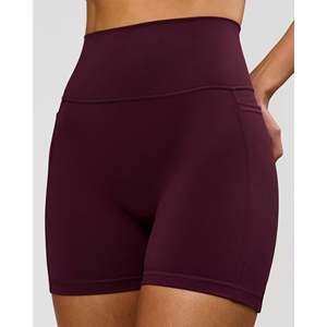 Shorts de Mujer Fusion V-Contour Ultra High-Rise con 4 Bolsillos - Color Cereza - Product Image 2