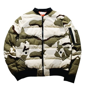 Meilleure veste bouffante de conception de camouflage pour dames fermeture à glissière avant en toile imperméable avec capuchon à cordon pour une utilisation extérieure coupe-vent - Product Image 6