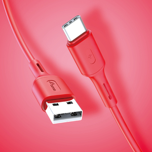 Cargador de Teléfono de Carga Rápida CB-275-C de 2M 2.4A para 6A 3A 2A, Cable de Datos Rojo USB Tipo-C a Tipo-C - Product Image 1