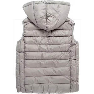 Chaleco acolchado con cremallera y capucha con diseño personalizado Chaleco acolchado de invierno de color sólido para mujer Hecho en Pakistán - Product Image 3