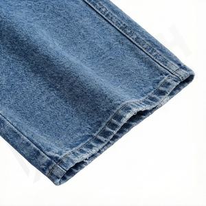 Pantalones Vaqueros Cargo Extra Grandes para Mujer, Fabricación OEM, Personalizados, de Mezclilla Recta, Holgados, de Pierna Ancha, Desgastados, con Agujeros, de Primera Calidad, a la Moda - Product Image 6