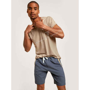 Vente en gros de tissu jersey 100% coton de haute qualité, impression personnalisée avec poches pour cordes, short de sport d'entraînement pour hommes - Product Image 5