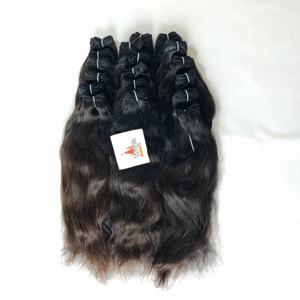 Venta al por mayor de pelo humano vietnamita de onda profunda suelta alineada con cutícula India cruda sin procesamiento químico tejido de Peluca de onda natural - Product Image 3