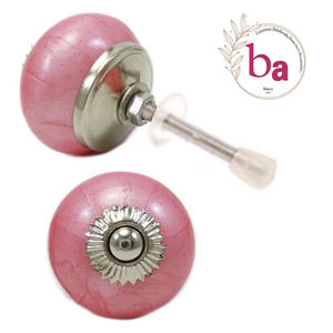 Modern <b>Pink</b> Neon Ceramic Knobs Quality Export <b>Cabinet</b> Drawer Door Handle & Pull for Kitchen Bedroom Wardrobe for Modern Designs - Product Image 1