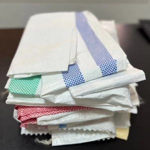 รับคําสั่งที่กําหนดเอง 50 กก. และ 25 กก. BOOP ถุง PP ลามิเนตถุงบรรจุพลาสติก PE รีไซเคิลสําหรับข้าวเพื่อการเกษตรใช้อินเดีย