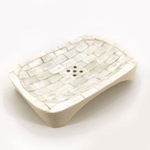 Jabonera de lujo con incrustaciones de narce, hotel, restaurante, complejo, artículos de baño, jabones de madreperla - Product Image 1