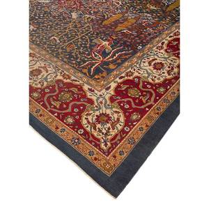 พรมขนสัตว์ถักมือสีน้ำเงิน Aalam ลายเปรม-326 แบบเปอร์เซีย ขนาดใหญ่ สำหรับห้องโถง ห้องนั่งเล่น ผลิตภัณฑ์ใหม่ - Product Image 2