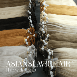 Asianslavichair Virgin Hair Bulk Bundle Hair Human 100% Extensiones de cabello humano virgen sin procesar - Product Image 6