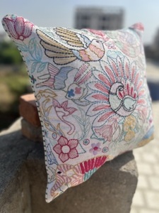 Fundas de cojín Kantha de algodón hechas a mano cosidas a mano funda de cojín decorativa con cremallera para el hogar funda de cojín para sofá - Product Image 4