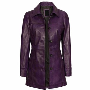 Fashionable This Winter Trendy Hooded Overcoat with Custom Logo Windproof Long Leather Coat for Women - Product Image 4