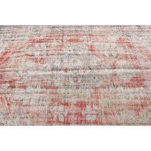 Tapis turc vintage 5,2x8,9 pieds, tapis en laine rouge à grands motifs de plantes et d'arbres - Product Image 5