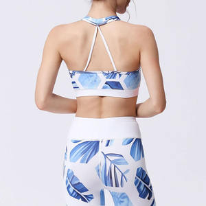 Nuevo Conjunto de Yoga de Dos Piezas para Mujer, Marca Privada, Logotipo Personalizado, Nailon y Elastano, Sin Costuras, Cintura Alta, Transpirable, Talla Grande - Product Image 6